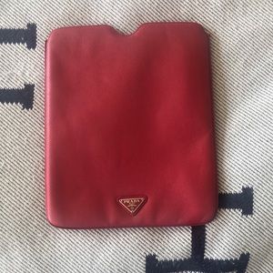 Prada red case.